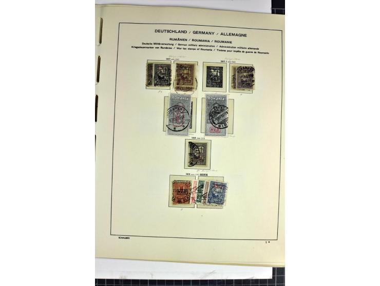 BESETZTE UND ABSTIMMUNGSGEBIETE: 1914/20, ungebrauchte/postfrische und gestempelte Sammlung mit diversen besseren Werten dabe