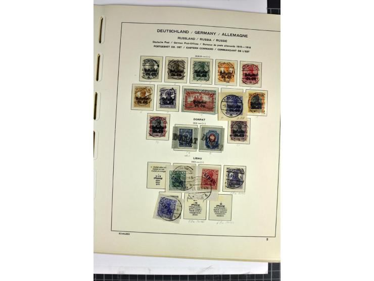 BESETZTE UND ABSTIMMUNGSGEBIETE: 1914/20, ungebrauchte/postfrische und gestempelte Sammlung mit diversen besseren Werten dabe