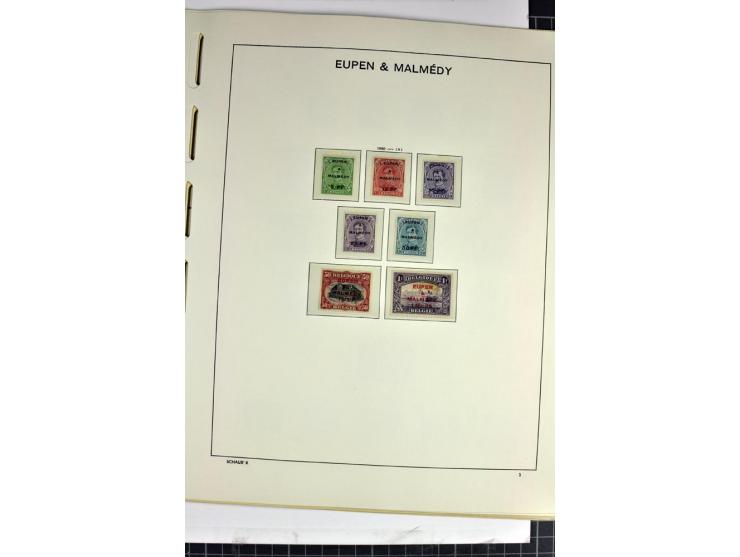 BESETZTE UND ABSTIMMUNGSGEBIETE: 1914/20, ungebrauchte/postfrische und gestempelte Sammlung mit diversen besseren Werten dabe