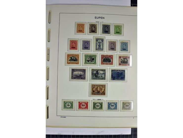 BESETZTE UND ABSTIMMUNGSGEBIETE: 1914/20, ungebrauchte/postfrische und gestempelte Sammlung mit diversen besseren Werten dabe