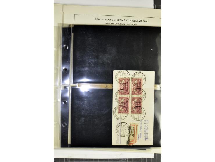 BESETZTE UND ABSTIMMUNGSGEBIETE: 1914/20, ungebrauchte/postfrische und gestempelte Sammlung mit diversen besseren Werten dabe