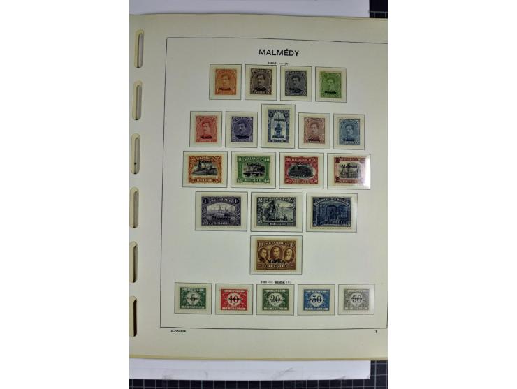 BESETZTE UND ABSTIMMUNGSGEBIETE: 1914/20, ungebrauchte/postfrische und gestempelte Sammlung mit diversen besseren Werten dabe