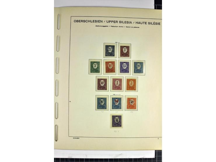 BESETZTE UND ABSTIMMUNGSGEBIETE: 1914/20, ungebrauchte/postfrische und gestempelte Sammlung mit diversen besseren Werten dabe