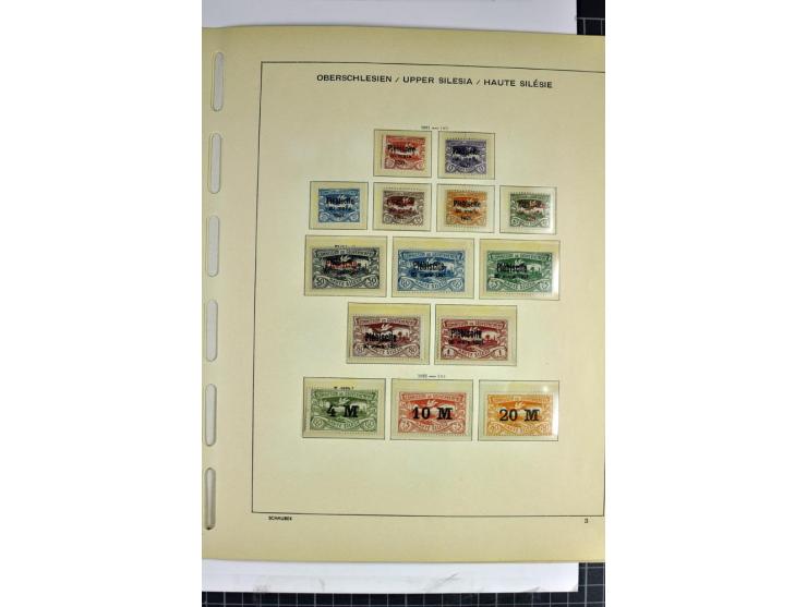 BESETZTE UND ABSTIMMUNGSGEBIETE: 1914/20, ungebrauchte/postfrische und gestempelte Sammlung mit diversen besseren Werten dabe