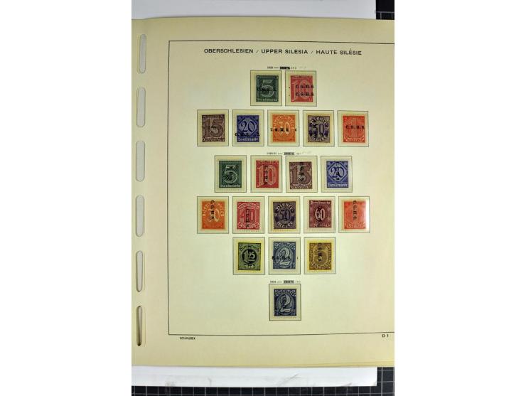 BESETZTE UND ABSTIMMUNGSGEBIETE: 1914/20, ungebrauchte/postfrische und gestempelte Sammlung mit diversen besseren Werten dabe