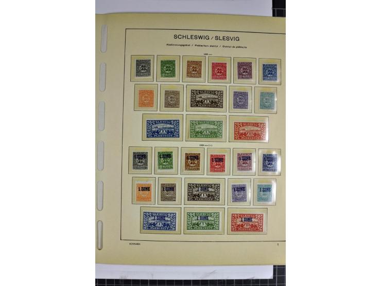 BESETZTE UND ABSTIMMUNGSGEBIETE: 1914/20, ungebrauchte/postfrische und gestempelte Sammlung mit diversen besseren Werten dabe