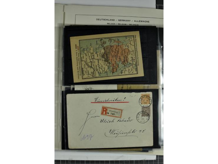 BESETZTE UND ABSTIMMUNGSGEBIETE: 1914/20, ungebrauchte/postfrische und gestempelte Sammlung mit diversen besseren Werten dabe