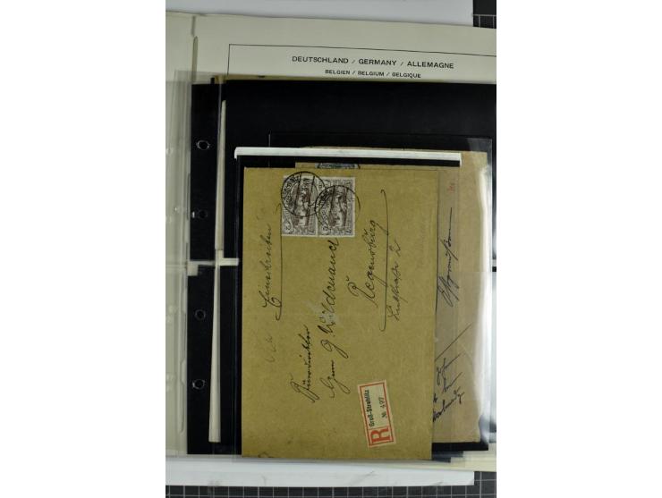 BESETZTE UND ABSTIMMUNGSGEBIETE: 1914/20, ungebrauchte/postfrische und gestempelte Sammlung mit diversen besseren Werten dabe