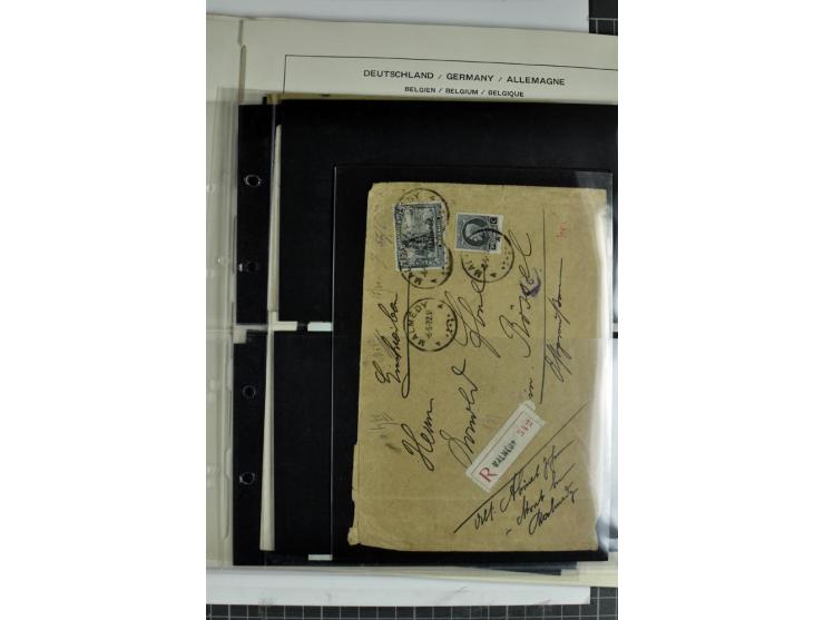 BESETZTE UND ABSTIMMUNGSGEBIETE: 1914/20, ungebrauchte/postfrische und gestempelte Sammlung mit diversen besseren Werten dabe
