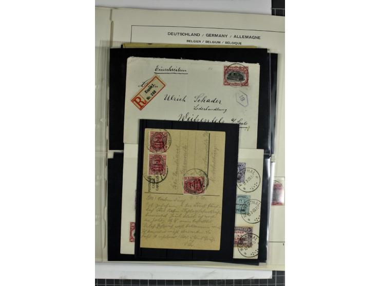 BESETZTE UND ABSTIMMUNGSGEBIETE: 1914/20, ungebrauchte/postfrische und gestempelte Sammlung mit diversen besseren Werten dabe