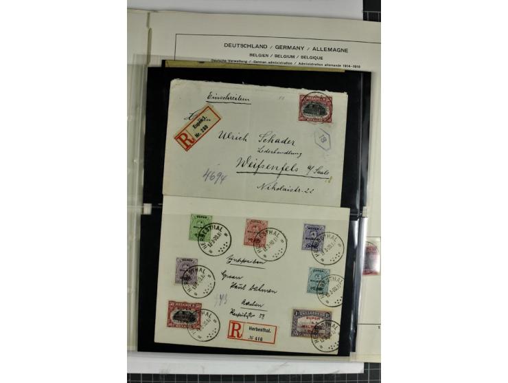 BESETZTE UND ABSTIMMUNGSGEBIETE: 1914/20, ungebrauchte/postfrische und gestempelte Sammlung mit diversen besseren Werten dabe