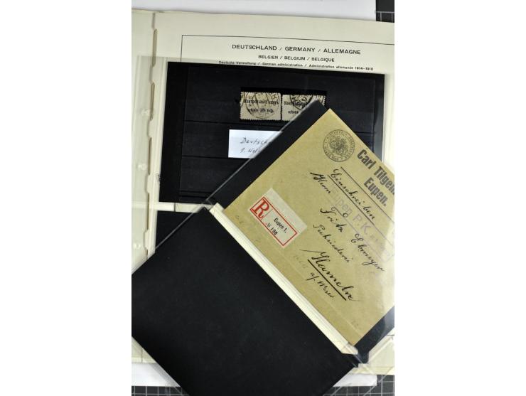 BESETZTE UND ABSTIMMUNGSGEBIETE: 1914/20, ungebrauchte/postfrische und gestempelte Sammlung mit diversen besseren Werten dabe