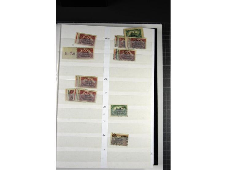  1920/23, postfrischer, ungebrauchter und gestempelter Bestand im Lagerbuch
