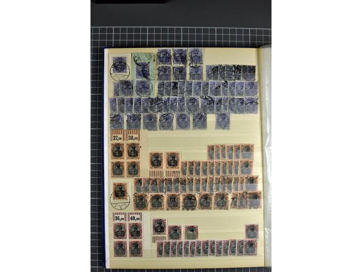1920, sehr interessante Sammlung von über 1200 Werten, dabei Einheiten, HAN, Farben, verschiedene Ortsstempel, sowie diverse 