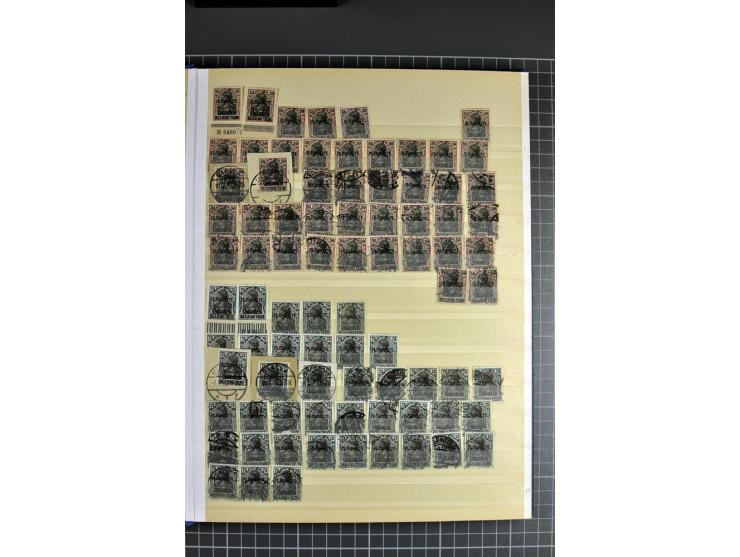 1920, sehr interessante Sammlung von über 1200 Werten, dabei Einheiten, HAN, Farben, verschiedene Ortsstempel, sowie diverse 