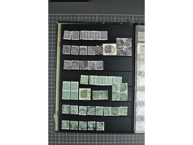 1920, ungebrauchte/postfrische und gestempelte Sammlung mit diversen Bogenteilen und Einheiten, außerdem gestempelte Werte so