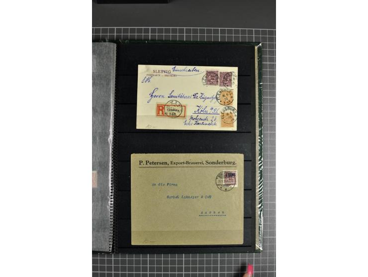 1920, ungebrauchte/postfrische und gestempelte Sammlung mit diversen Bogenteilen und Einheiten, außerdem gestempelte Werte so