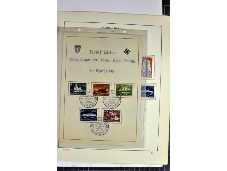 1920/39, vorwiegend ungebrauchte Sammlung mit vielen besseren Werten dabei u.a. Mi.-Nr. 47-49 mit Fotoattest Schüler und Hoch