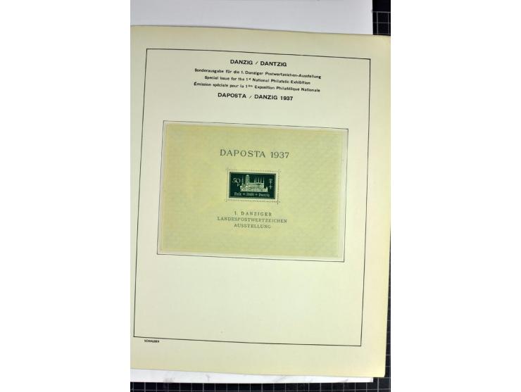 1920/39, vorwiegend ungebrauchte Sammlung mit vielen besseren Werten dabei u.a. Mi.-Nr. 47-49 mit Fotoattest Schüler und Hoch