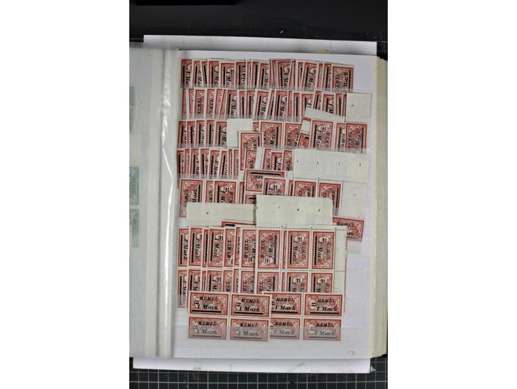 1920/22, postfrischer Bestand im Einsteckbuch (Mi. nach Angabe des Einlieferers ca.18.000,-)