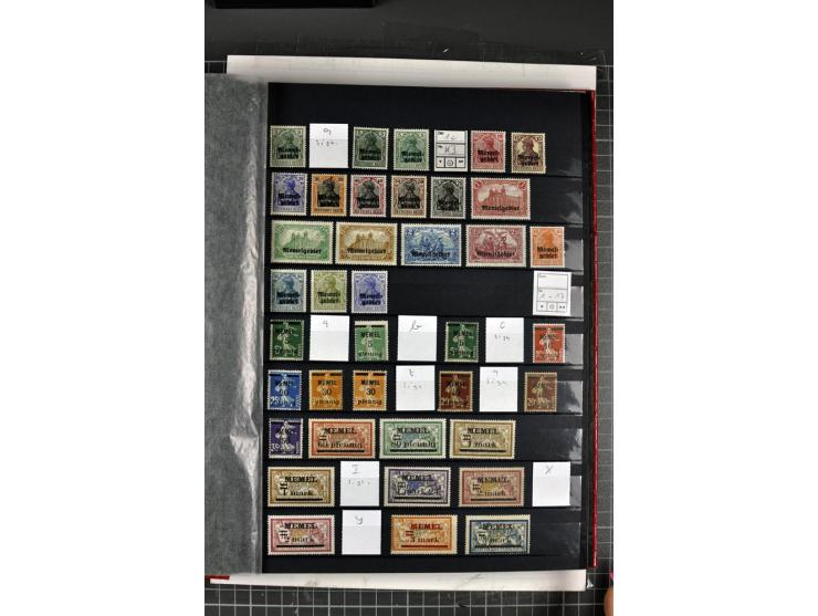 1920/39, ungebrauchte Sammlung, in weiten Teilen kpl. (u.a. ohne Grünaufdruck), zusätzlich Farbnuancen, verschiedene Typen, A