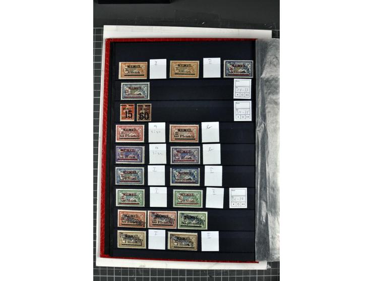 1920/39, ungebrauchte Sammlung, in weiten Teilen kpl. (u.a. ohne Grünaufdruck), zusätzlich Farbnuancen, verschiedene Typen, A