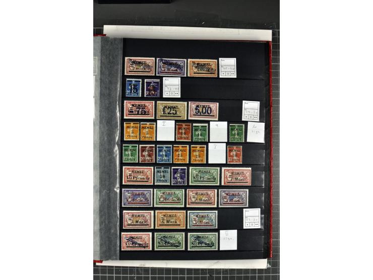 1920/39, ungebrauchte Sammlung, in weiten Teilen kpl. (u.a. ohne Grünaufdruck), zusätzlich Farbnuancen, verschiedene Typen, A