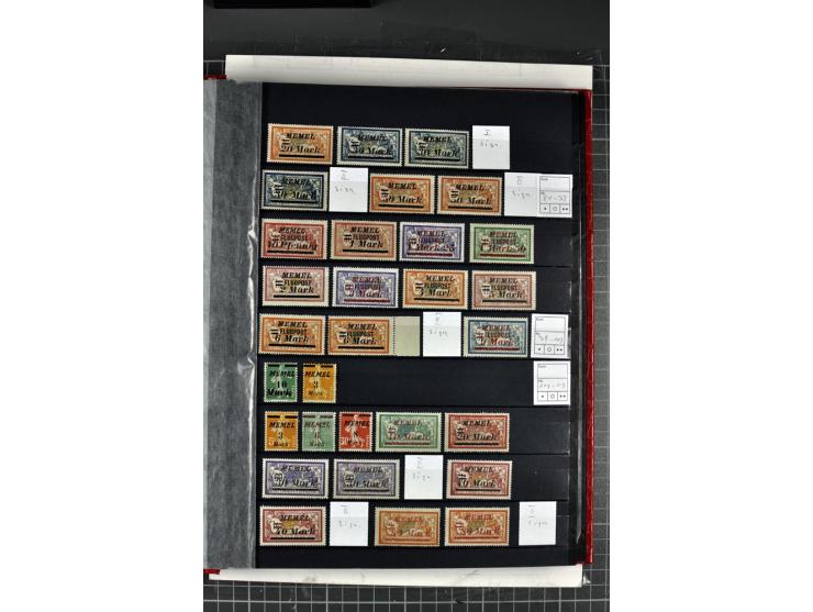 1920/39, ungebrauchte Sammlung, in weiten Teilen kpl. (u.a. ohne Grünaufdruck), zusätzlich Farbnuancen, verschiedene Typen, A