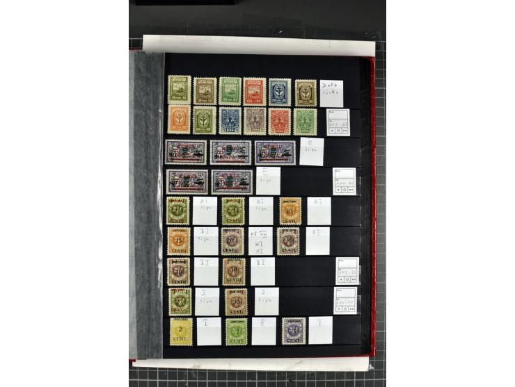 1920/39, ungebrauchte Sammlung, in weiten Teilen kpl. (u.a. ohne Grünaufdruck), zusätzlich Farbnuancen, verschiedene Typen, A