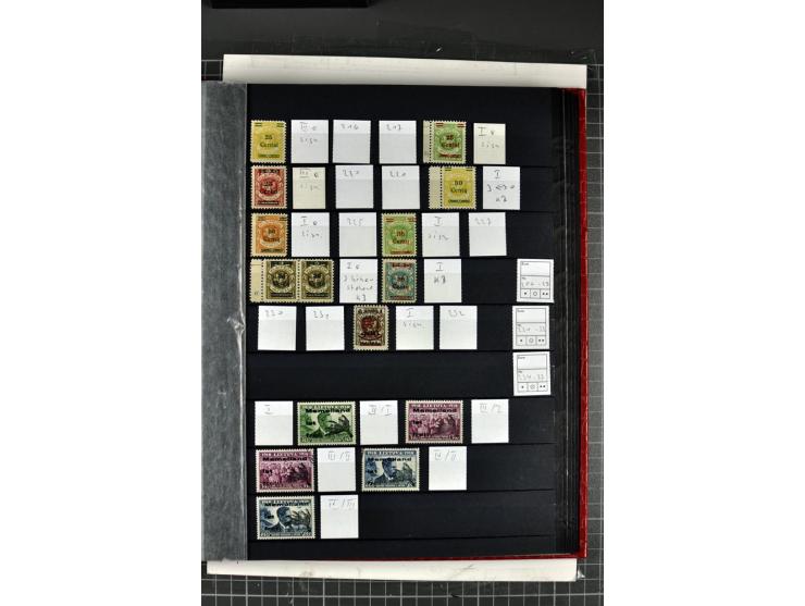 1920/39, ungebrauchte Sammlung, in weiten Teilen kpl. (u.a. ohne Grünaufdruck), zusätzlich Farbnuancen, verschiedene Typen, A
