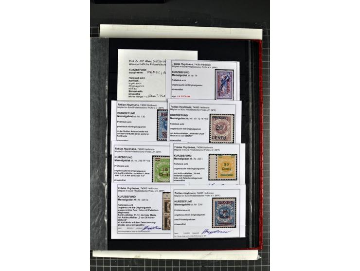 1920/39, ungebrauchte Sammlung, in weiten Teilen kpl. (u.a. ohne Grünaufdruck), zusätzlich Farbnuancen, verschiedene Typen, A
