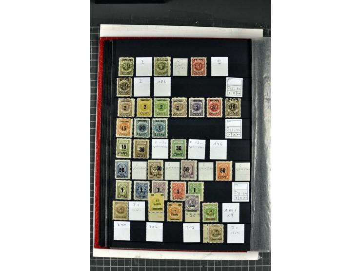 1920/39, ungebrauchte Sammlung, in weiten Teilen kpl. (u.a. ohne Grünaufdruck), zusätzlich Farbnuancen, verschiedene Typen, A