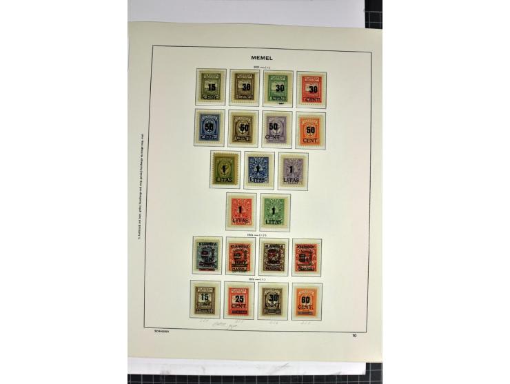 1920/23, vorwiegend ungebrauchte Sammlung in den Hauptnummern augenscheinlich komplette Sammlung, gute Erhaltung