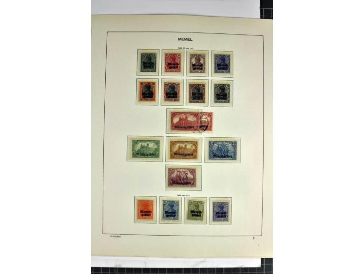 1920/23, vorwiegend ungebrauchte Sammlung in den Hauptnummern augenscheinlich komplette Sammlung, gute Erhaltung