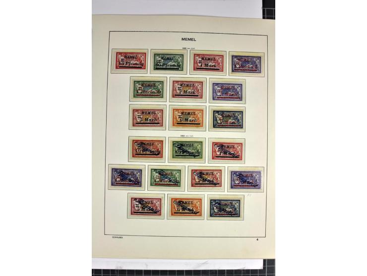 1920/23, vorwiegend ungebrauchte Sammlung in den Hauptnummern augenscheinlich komplette Sammlung, gute Erhaltung