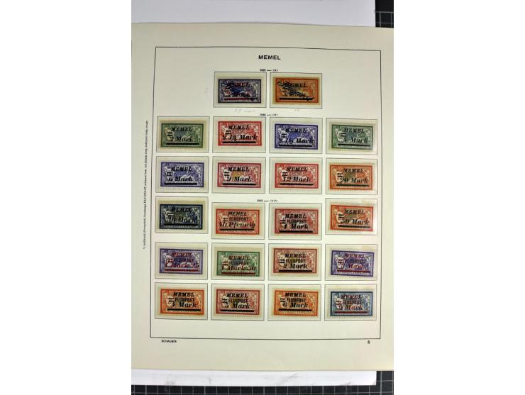 1920/23, vorwiegend ungebrauchte Sammlung in den Hauptnummern augenscheinlich komplette Sammlung, gute Erhaltung