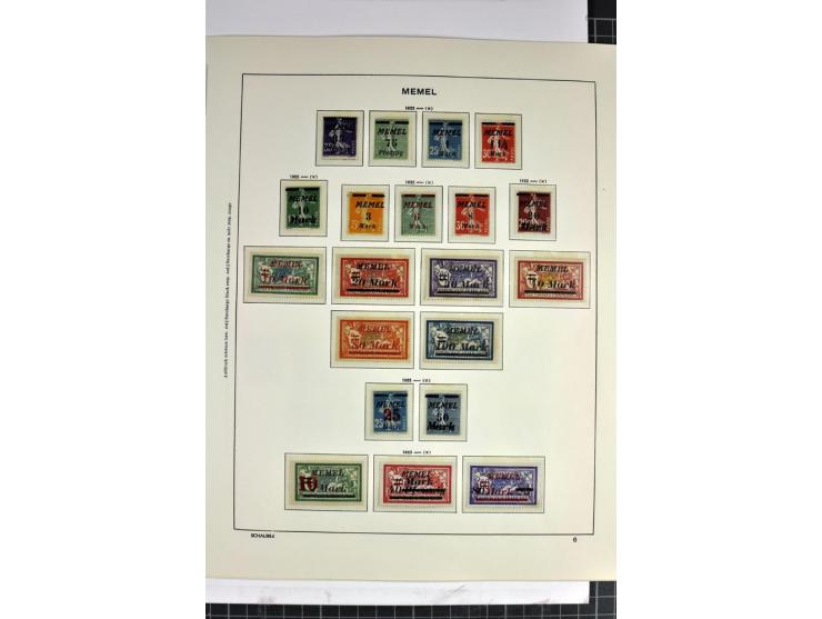 1920/23, vorwiegend ungebrauchte Sammlung in den Hauptnummern augenscheinlich komplette Sammlung, gute Erhaltung