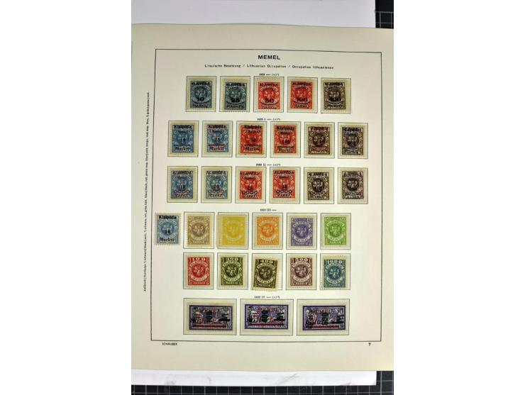 1920/23, vorwiegend ungebrauchte Sammlung in den Hauptnummern augenscheinlich komplette Sammlung, gute Erhaltung