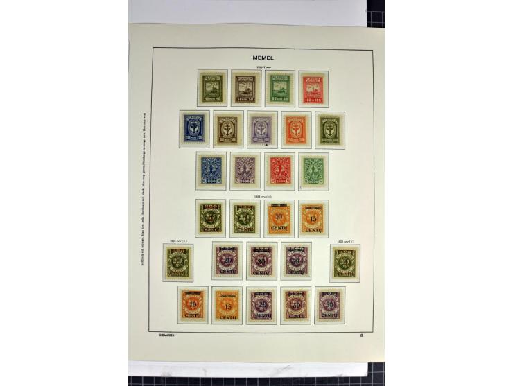1920/23, vorwiegend ungebrauchte Sammlung in den Hauptnummern augenscheinlich komplette Sammlung, gute Erhaltung