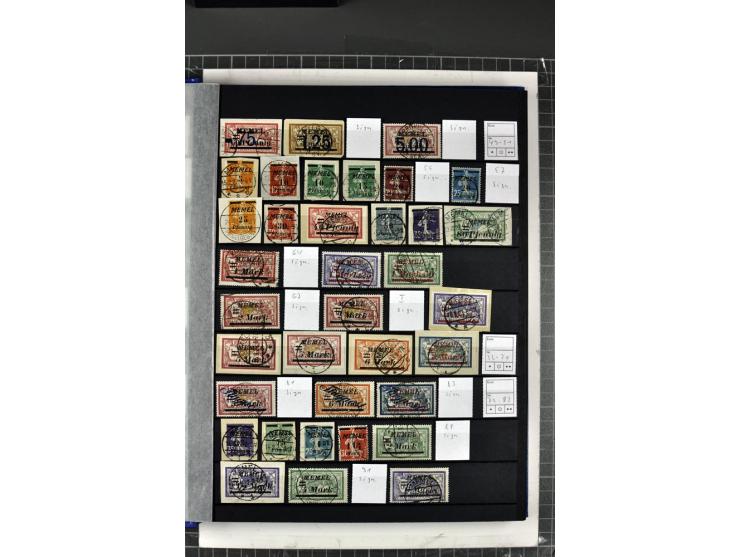 1920/23, gestempelte Sammlung, dabei Farbnuancen, Typen, viele Briefstücke etc., bessere Werte sign. Huylmans BPP (Mi. der si