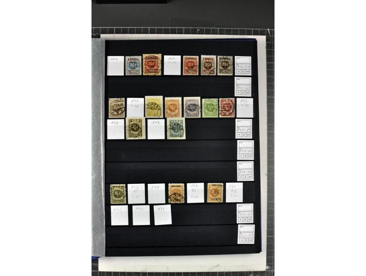 1920/23, gestempelte Sammlung, dabei Farbnuancen, Typen, viele Briefstücke etc., bessere Werte sign. Huylmans BPP (Mi. der si