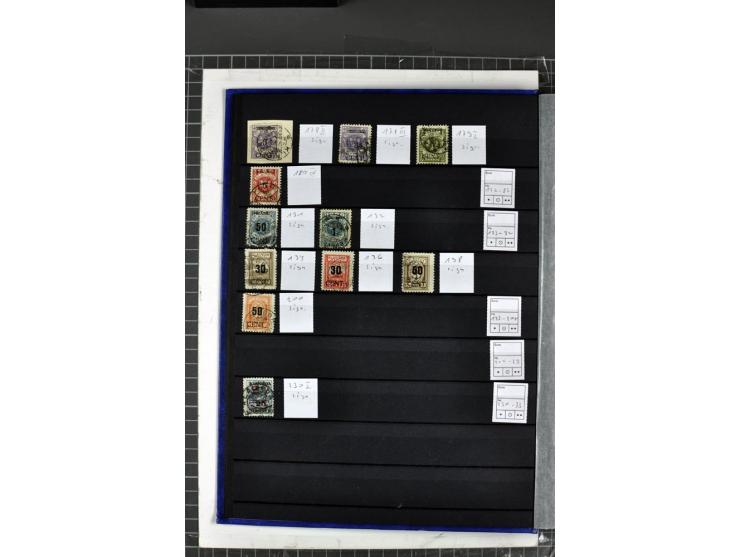 1920/23, gestempelte Sammlung, dabei Farbnuancen, Typen, viele Briefstücke etc., bessere Werte sign. Huylmans BPP (Mi. der si