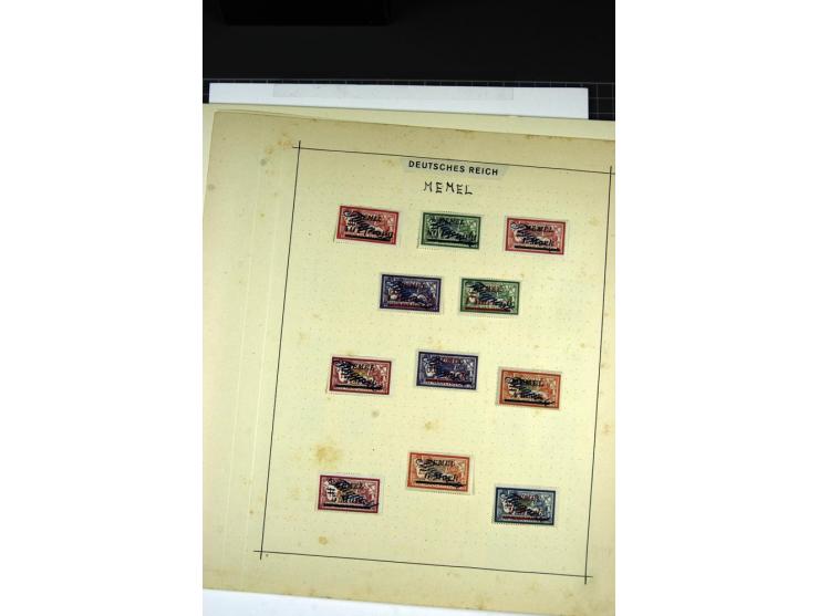  1920/39, ungebrauchte und gestempelte Partie mit Rest- und Teilsammlungen, dabei gute Ausgaben, aber auch fragwürdige Stempe