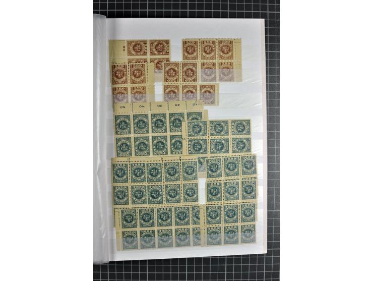 1923, postfrische Partie ex Mi.-Nr. 124-150, dabei vielfach Mi.-Nr. 147 und 149 (Mi. nach Angabe des Einlieferers ca. 24.000,