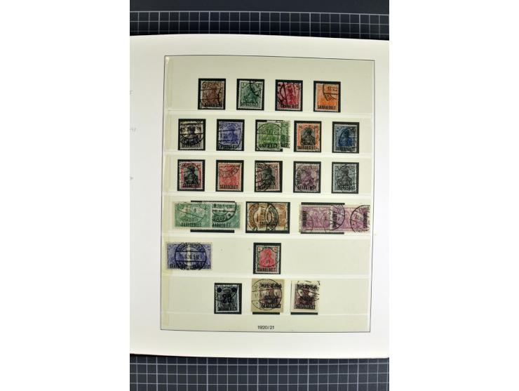 1920/1934, sehr umfangreiche gestempelte Sammlung mit einigen Briefstücken und Belegen, dabei bessere und kpl. Ausgaben, Farb