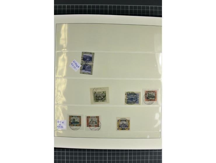 1920/1934, sehr umfangreiche gestempelte Sammlung mit einigen Briefstücken und Belegen, dabei bessere und kpl. Ausgaben, Farb