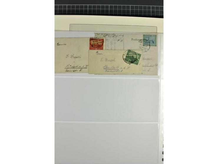 1920/1934, sehr umfangreiche gestempelte Sammlung mit einigen Briefstücken und Belegen, dabei bessere und kpl. Ausgaben, Farb