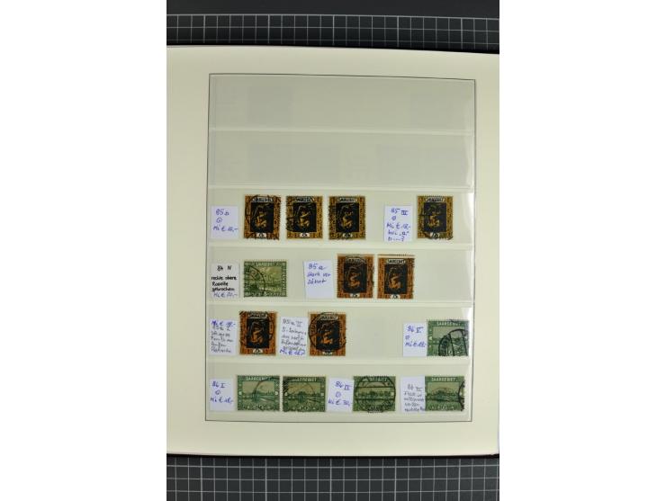 1920/1934, sehr umfangreiche gestempelte Sammlung mit einigen Briefstücken und Belegen, dabei bessere und kpl. Ausgaben, Farb