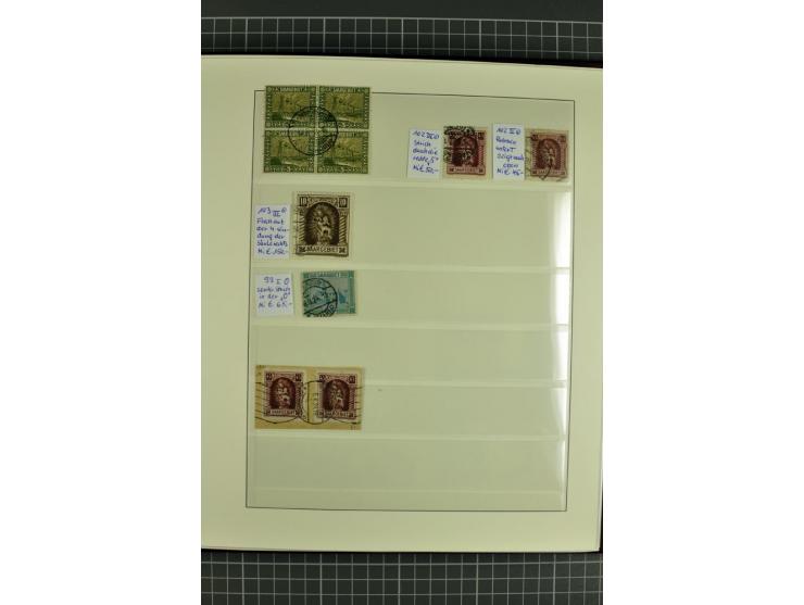 1920/1934, sehr umfangreiche gestempelte Sammlung mit einigen Briefstücken und Belegen, dabei bessere und kpl. Ausgaben, Farb