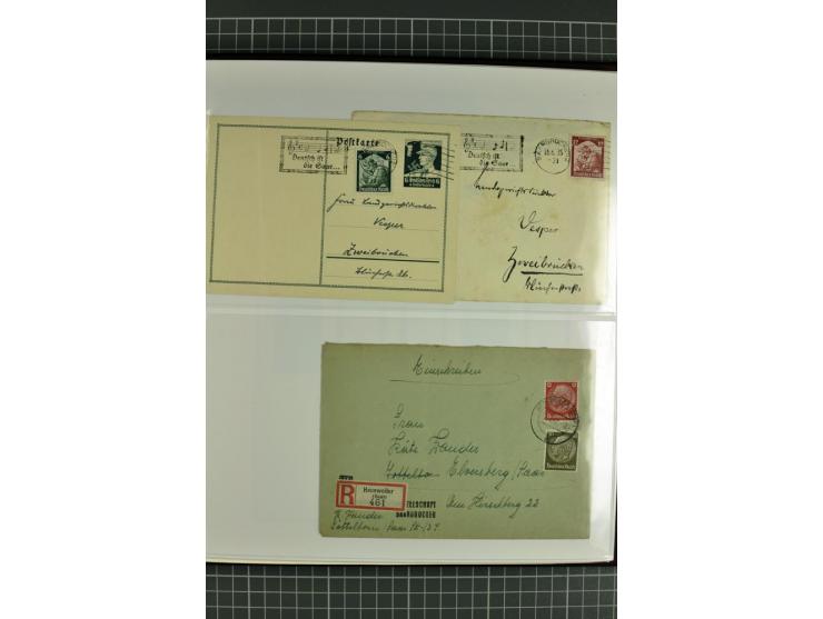 1920/1934, sehr umfangreiche gestempelte Sammlung mit einigen Briefstücken und Belegen, dabei bessere und kpl. Ausgaben, Farb
